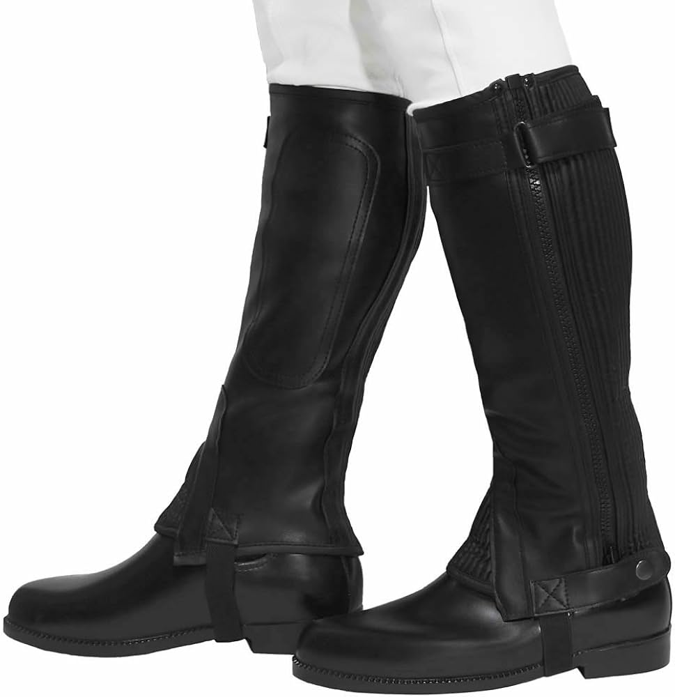 Amazon | Klaus 乗馬 ハーフチャップスKH 人工皮革 合皮 乗馬用