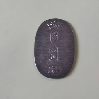 Amazon.co.jp: 徳力 純銀 小判 2枚セット 10g と 一匁(約3.75g) 刻印