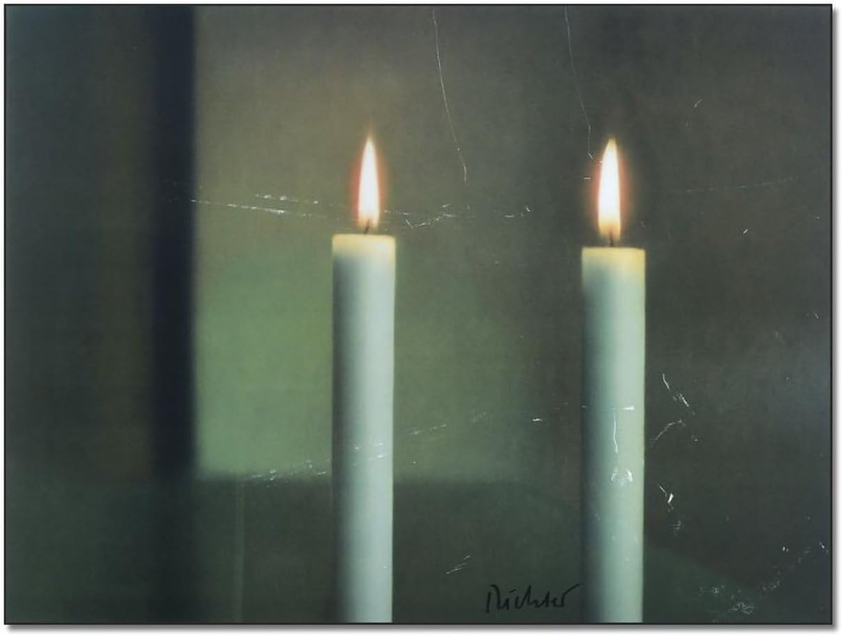 Amazon.co.jp: ゲルハルト・リヒター ポスター 50 キャンドル ウォール