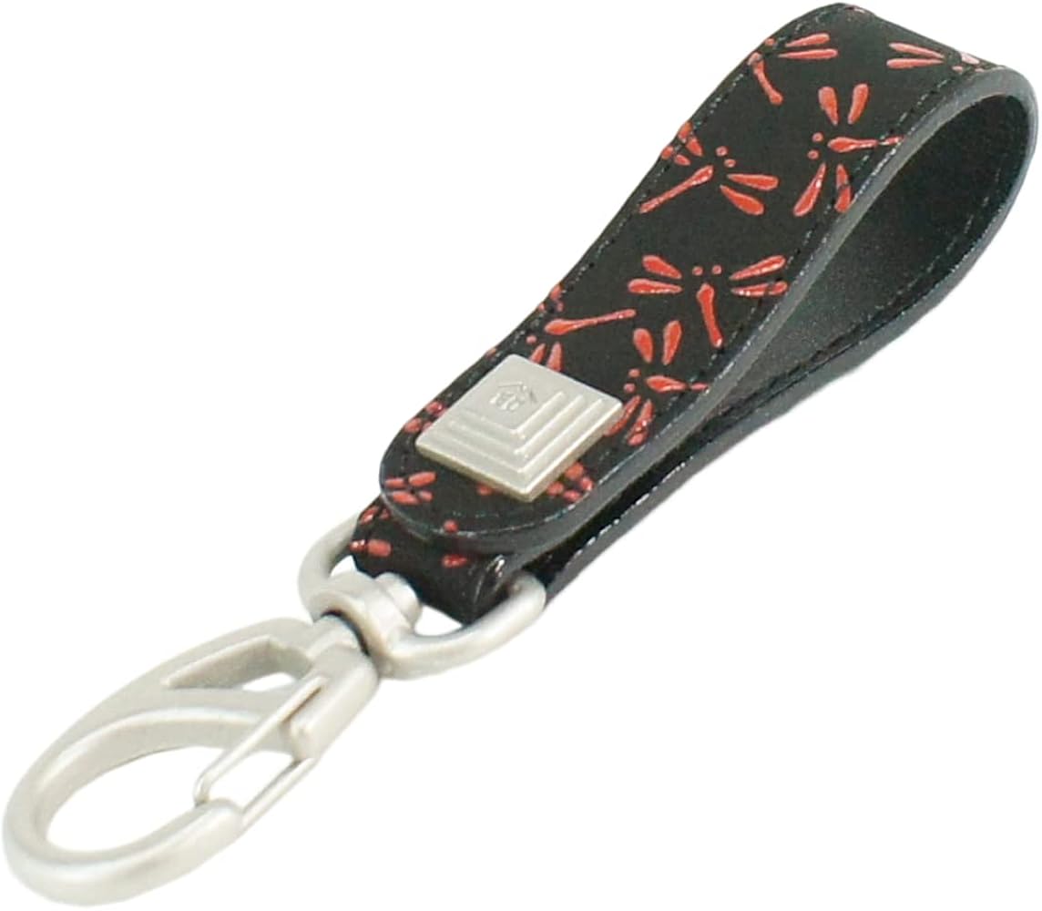 Amazon.co.jp: [印傳屋] 印伝 ベルトストラップ キーホルダーB 鹿革