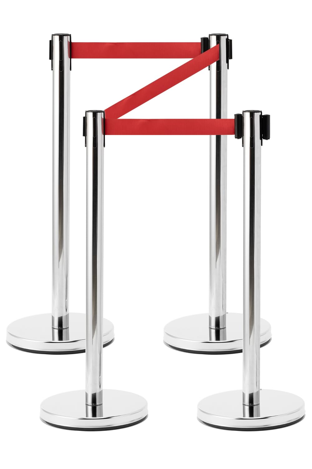 Amazon.co.jp: ベルトパーテーション 【4本セット 自動巻取り