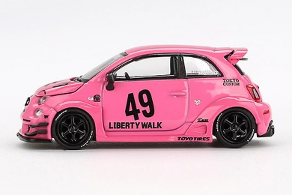 Amazon | MINI GT 1/64 アバルト 595 LB-WORKS x Abas Works ピンク