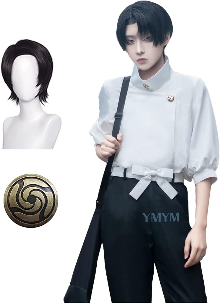 Amazon.co.jp: [YMYM] 乙骨 憂太 コスプレ衣装 子供用 ウィッグ付き