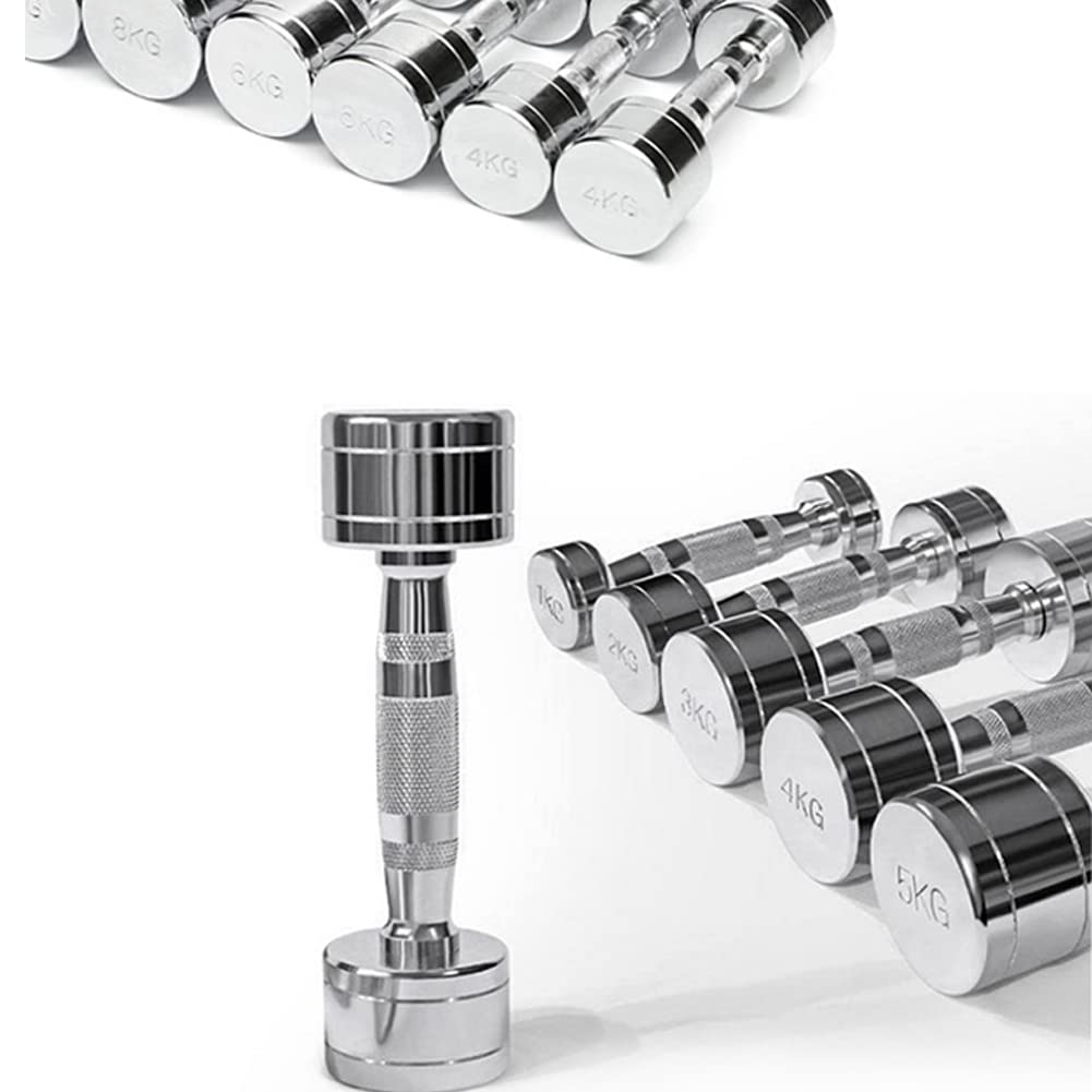 Amazon | ダンベル 可変式 小型 スチール製 2個セット10kg 镜面の