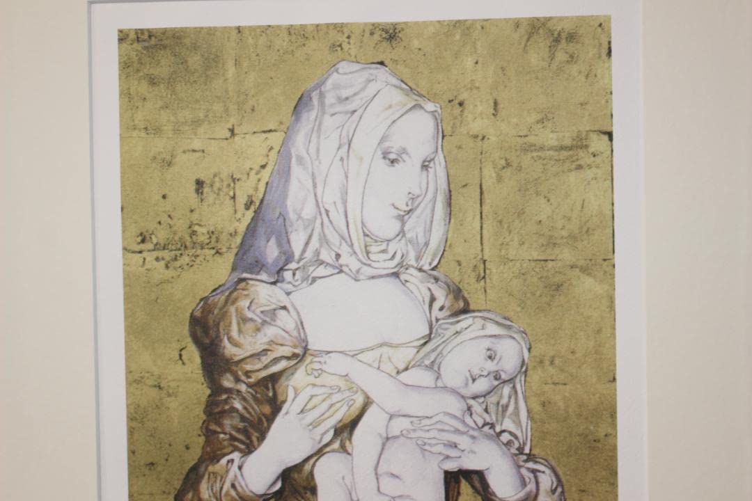 Amazon.co.jp: 藤田嗣治 エスタンプリトグラフ 「マドンナ」 150部