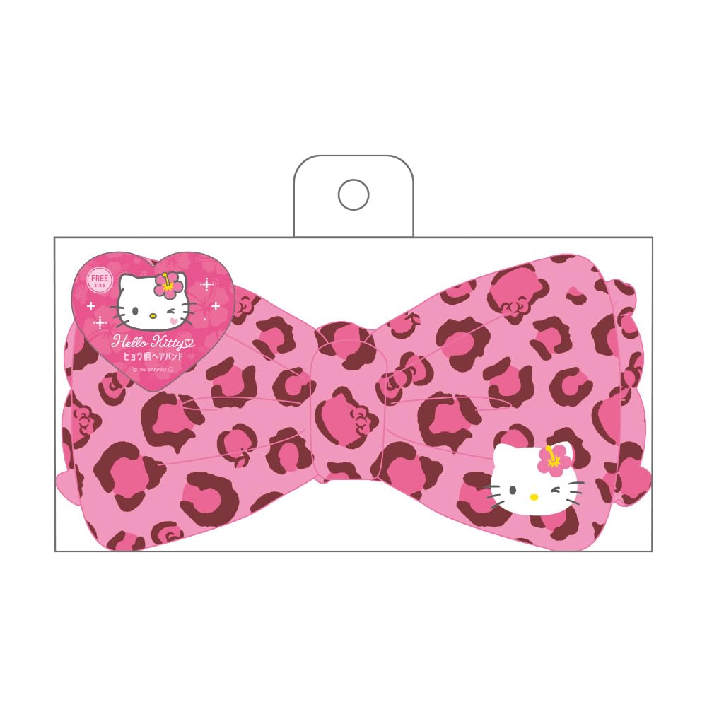 Amazon.co.jp: サンリオヒョウ柄ヘアバンド Y2K／ハローキティ
