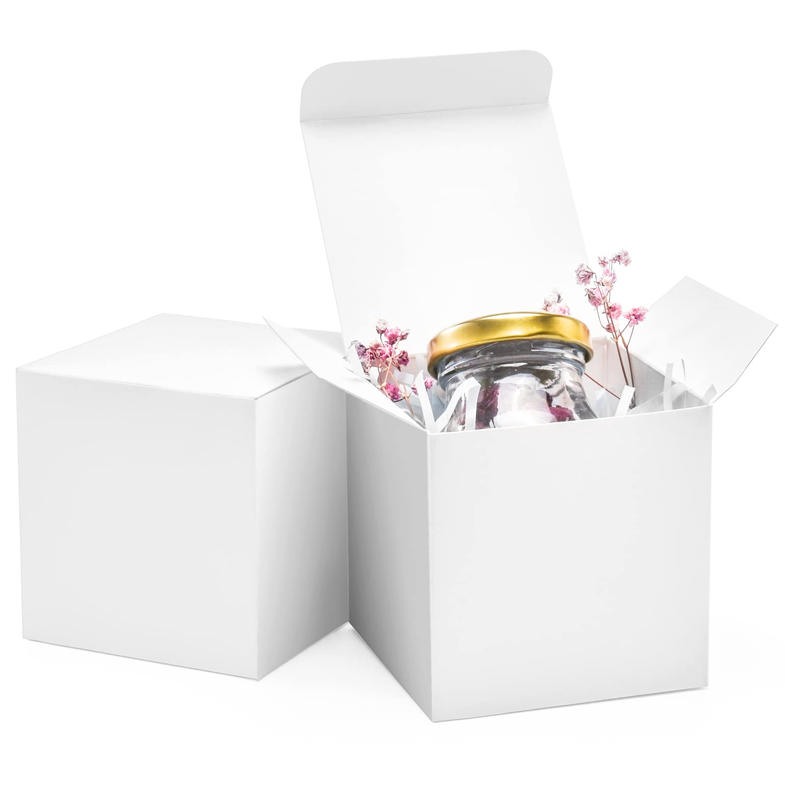 Amazon.com: ValBox 3x3x3 White Cube Gift Boxes - 50pcs Recycled