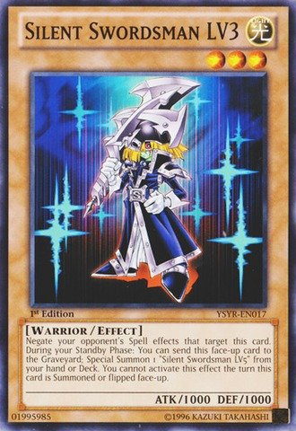 Amazon.com: YU-GI-OH! - Silent Swordsman LV3 (YSYR-EN017