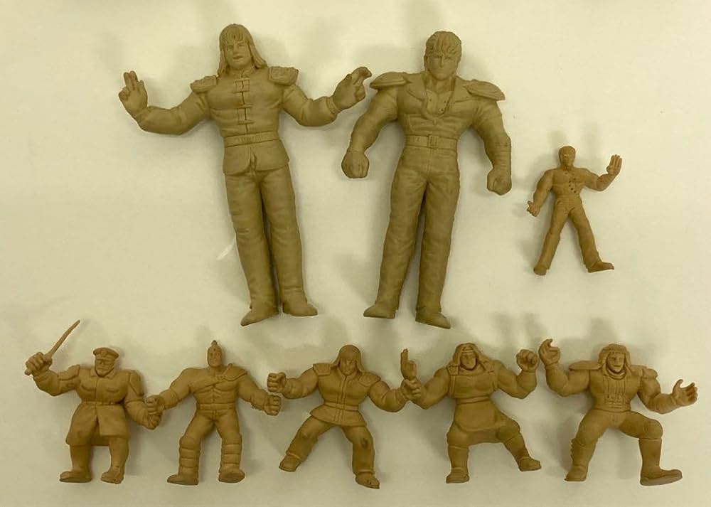 Amazon.co.jp 北斗の拳 消しゴム フィギュア 16体 セット デカ消し