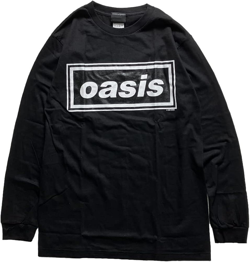 Amazon | [wall of fame] ロックTシャツ 長袖 ロンT OASIS シンプル