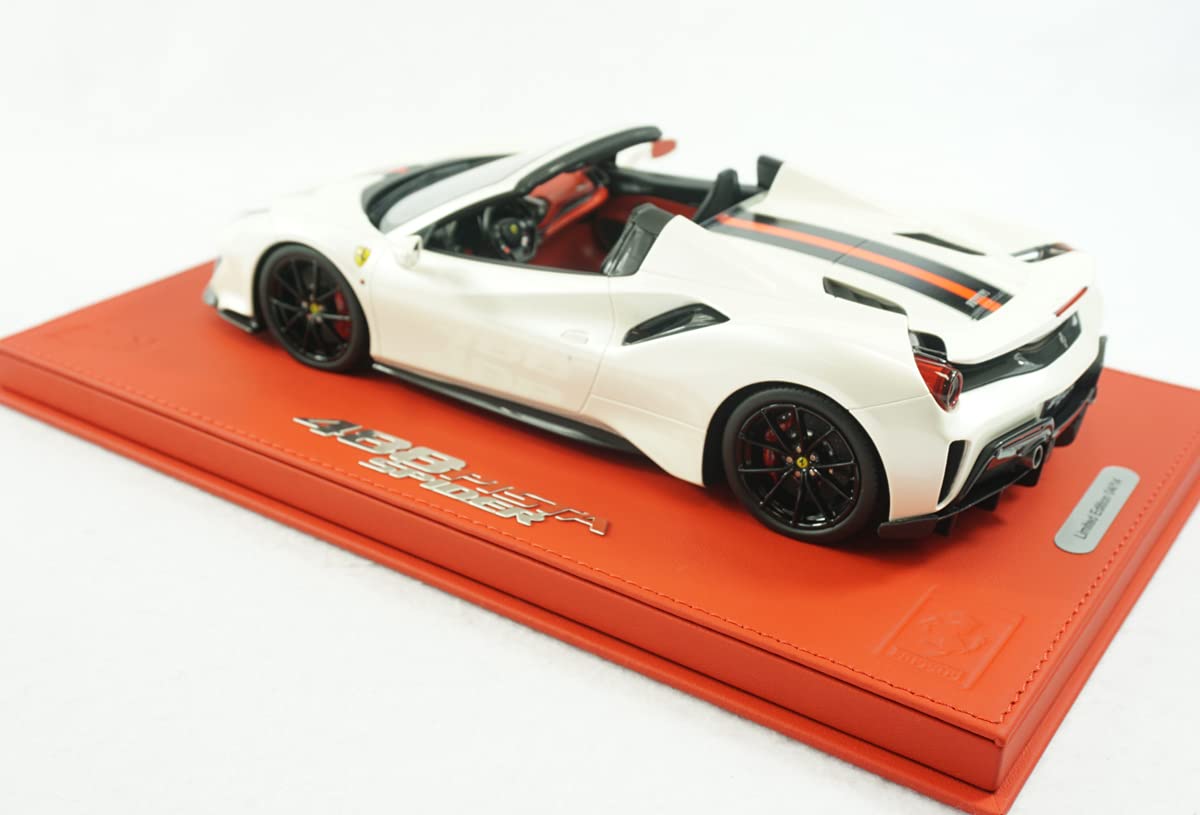 Amazon | 特注品 BBR 1/18 Ferrari 488 PISTA SPYDER Bianco fuji