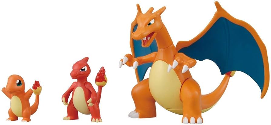 Amazon | ポケモンプラモコレクション 29 リザードン進化セット 色分け