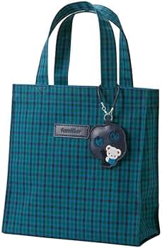 Amazon | ファミリア トートバッグ ブルー チェック familiar 青系