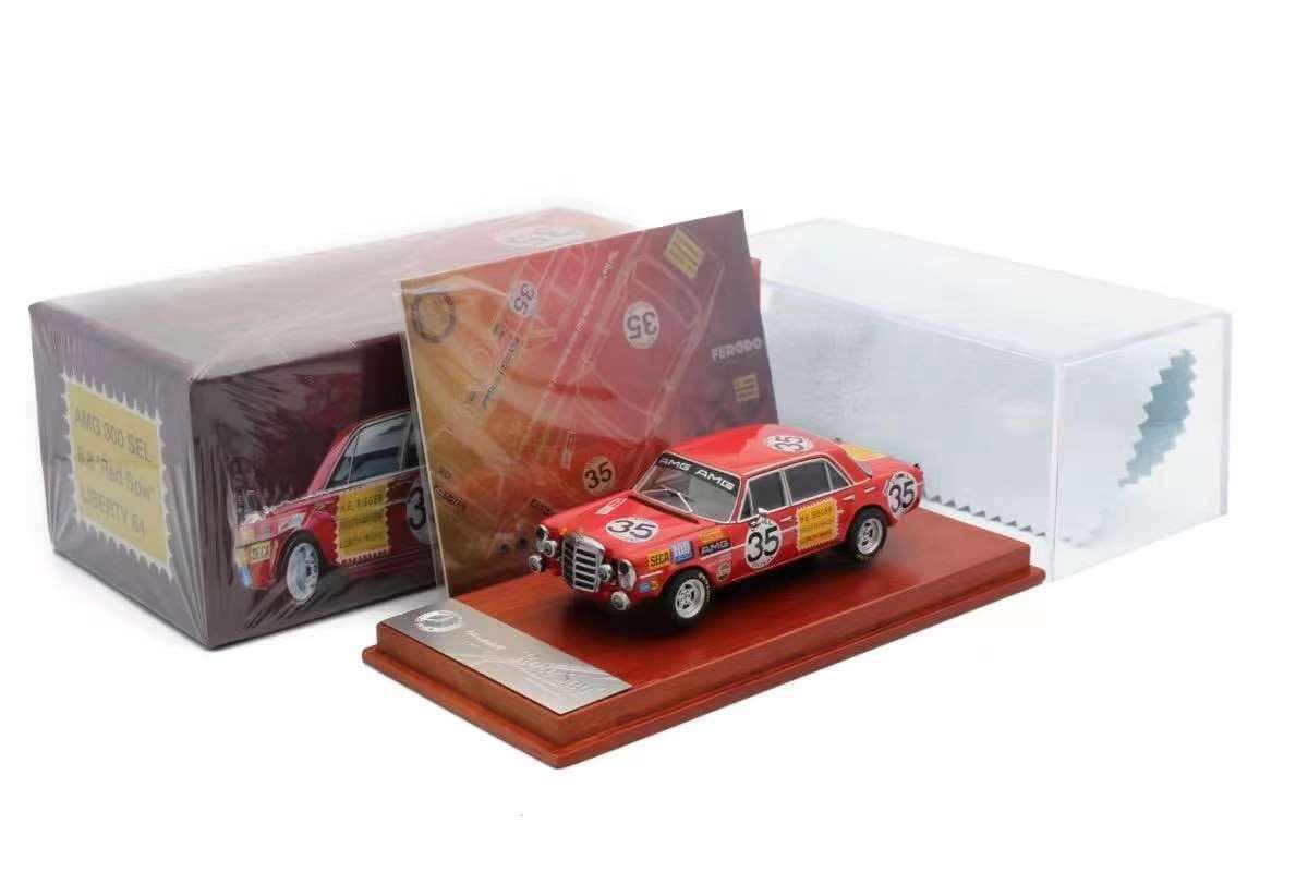 Amazon | 1/64 Liberty64 ベンツ Benz 300 SEL W109 Red Pig 35