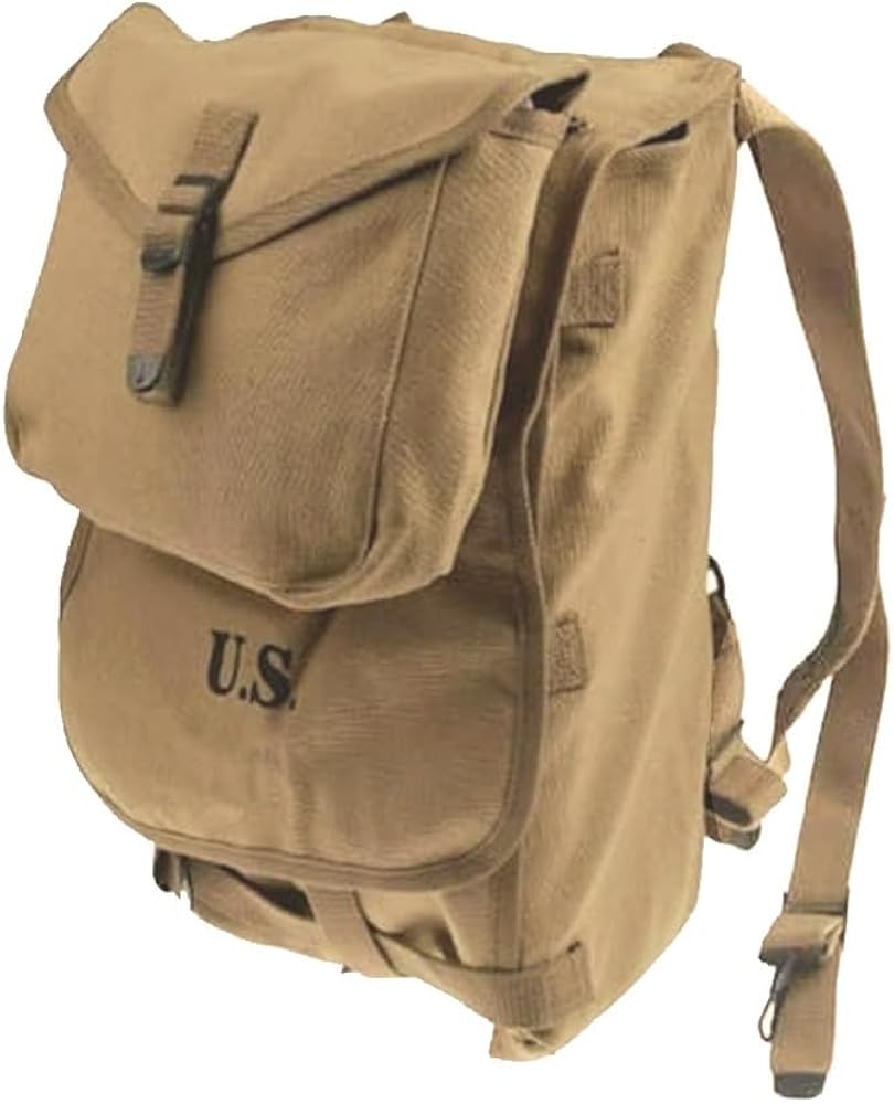 Amazon.co.jp: M1928 Haversack WW2 ヴィンテージ カーキ キャンバス