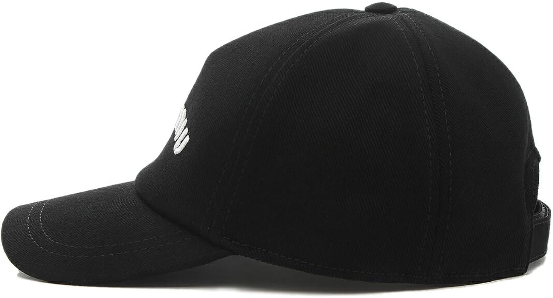 Amazon | [ミュウミュウ] 帽子 ドリル ベースボールキャップ ブラック