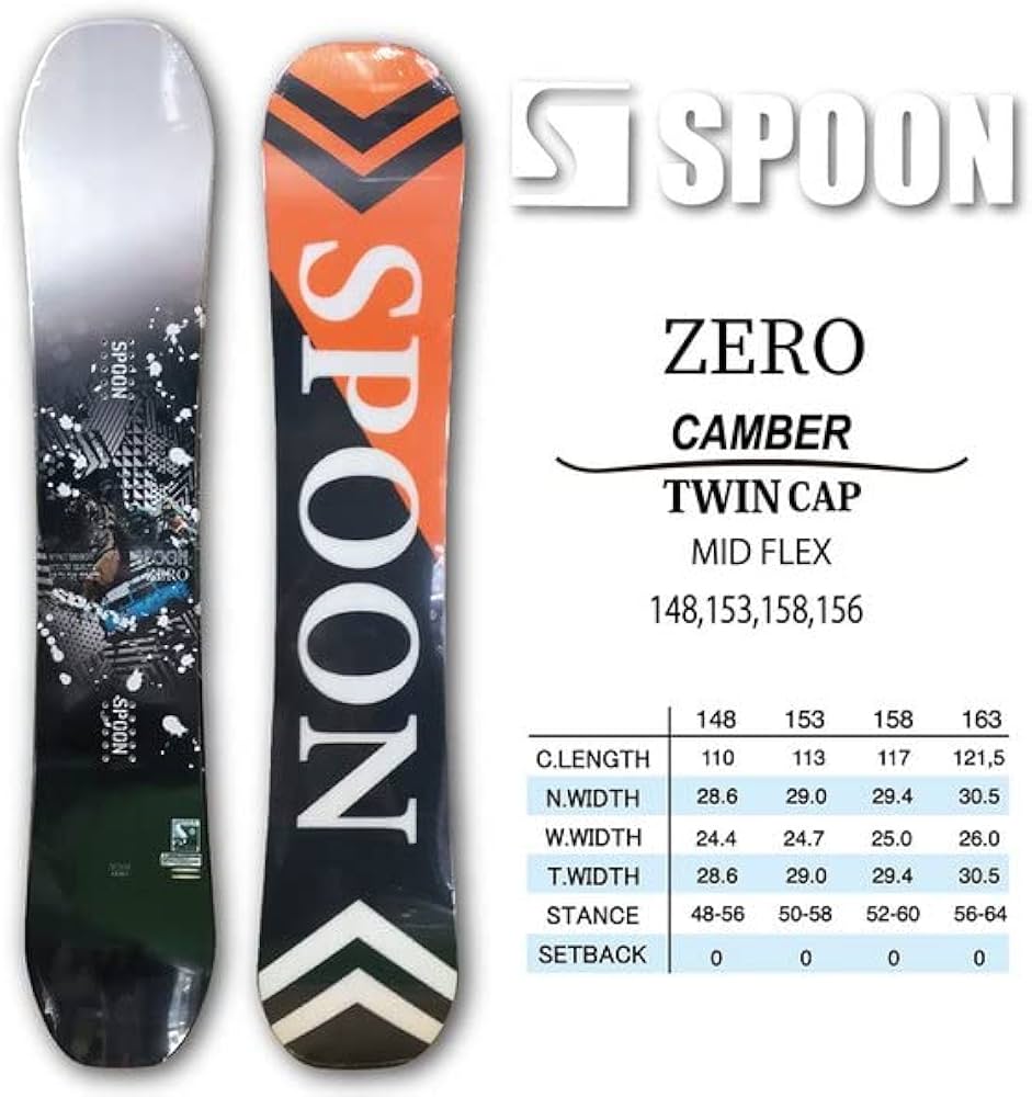 Amazon | スノーボード スノボー 板 SPOON ZERO 2023 モデル メンズ