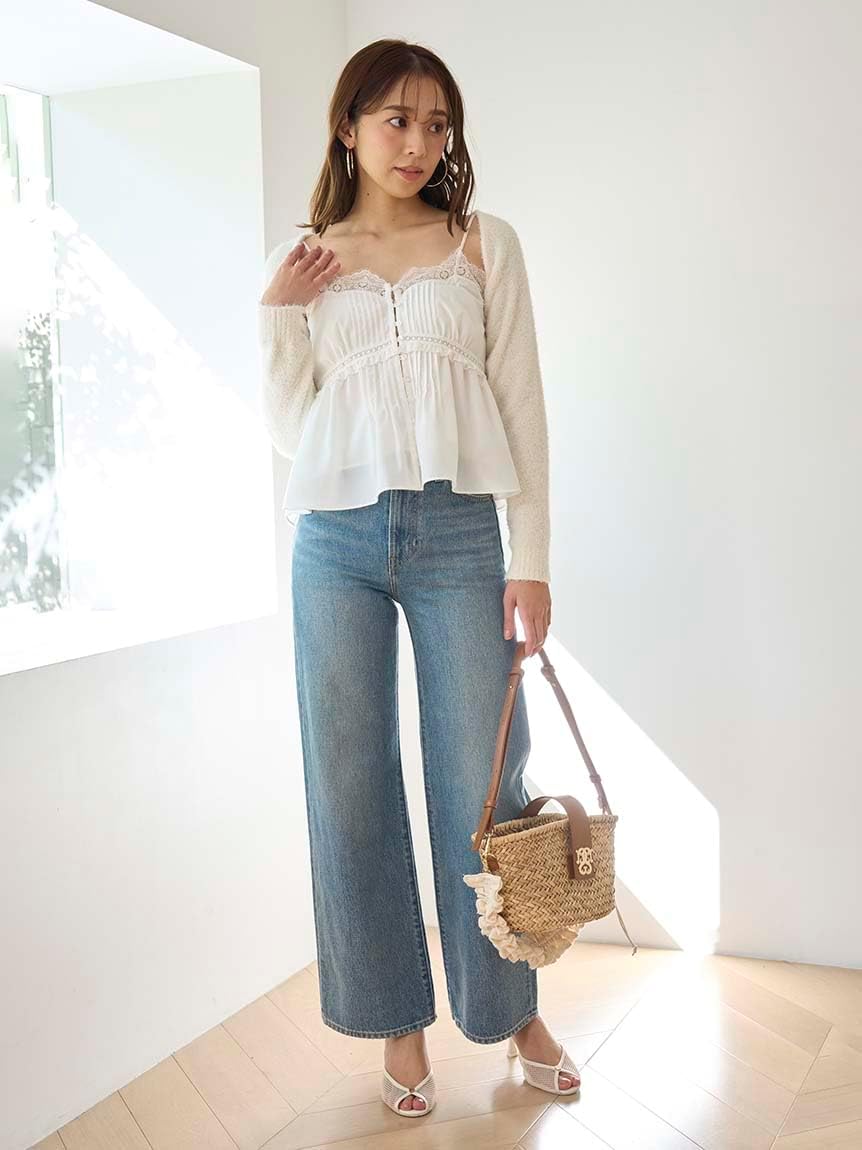 Amazon | [スナイデル] ボレロ×レースキャミSETUP SWNT251214