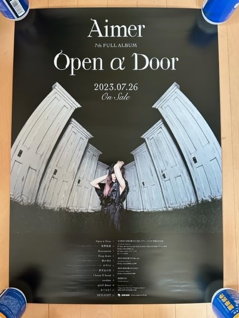 Amazon.co.jp: Aimer Open α Door CD B2サイズ告知ポスター エメ 特典