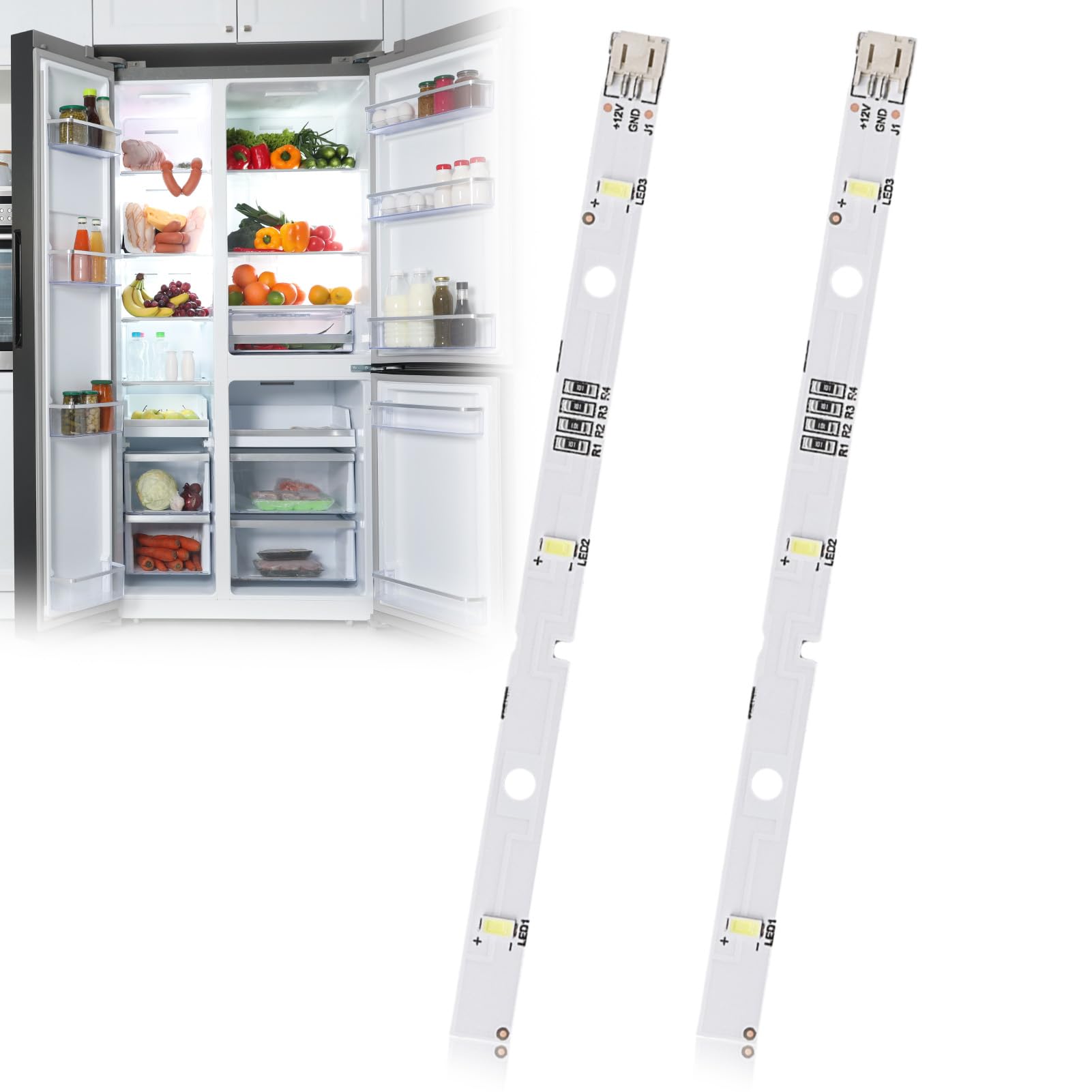 GBULTR 2 strisce luminose LED 12V per frigorifero RONGSHENG