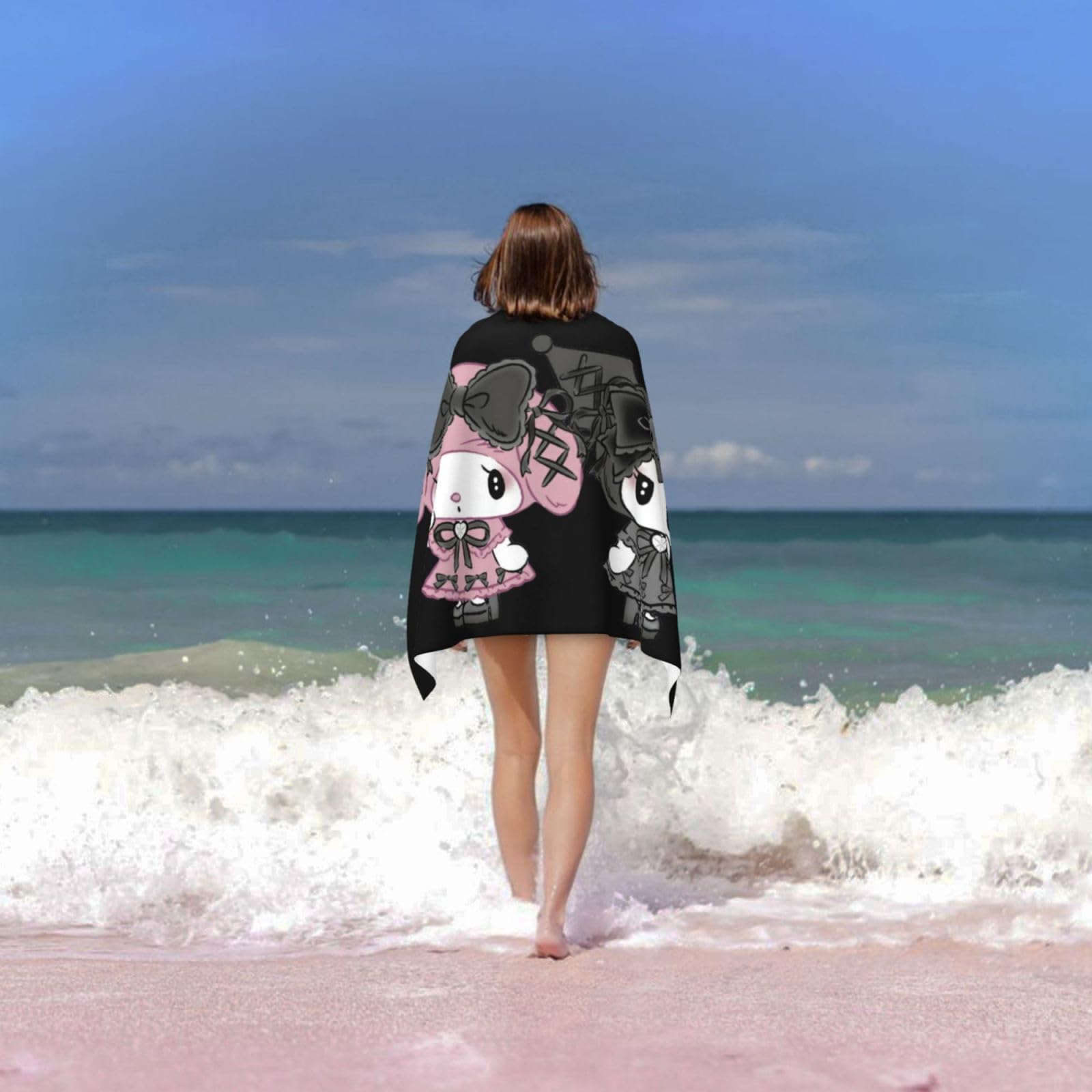 Amazon｜クロミ ちゃん マイメロディ アニメ バスタオル 大判 吸水