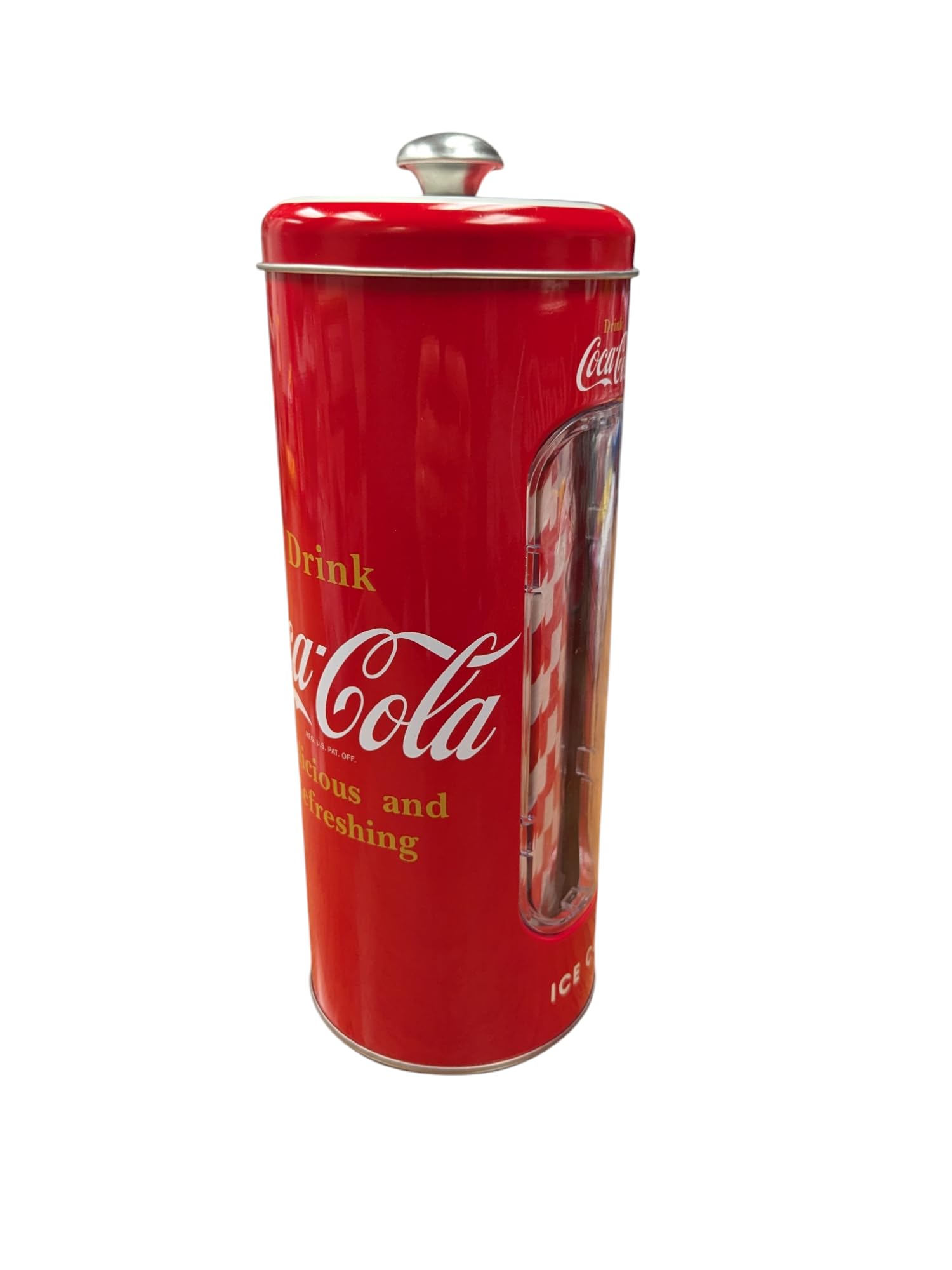 Amazon.co.jp: Tin Box Company コーラストローホルダー缶 内側に