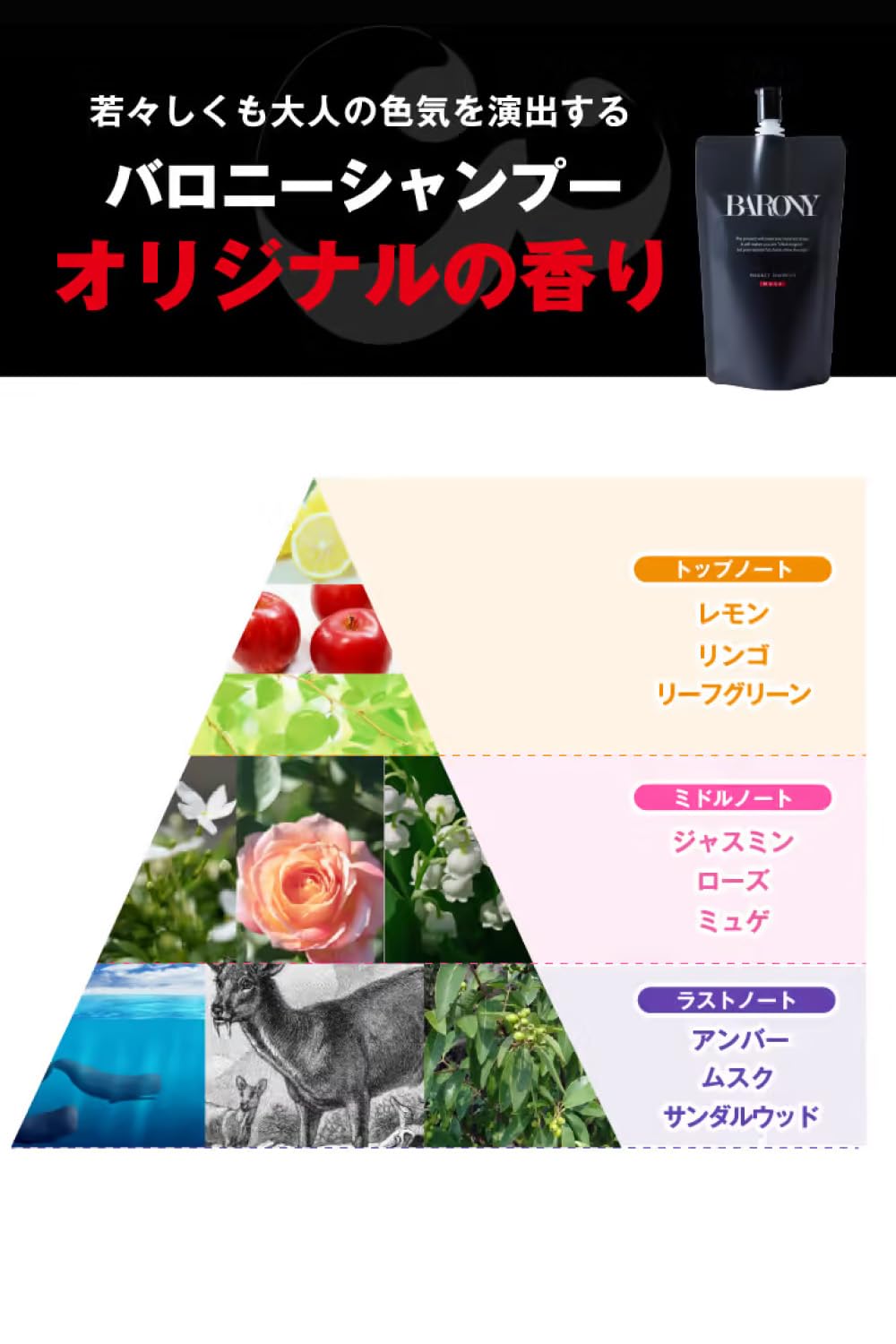 Amazon | バロニー シャンプー トリートメント セット メンズ [大人の