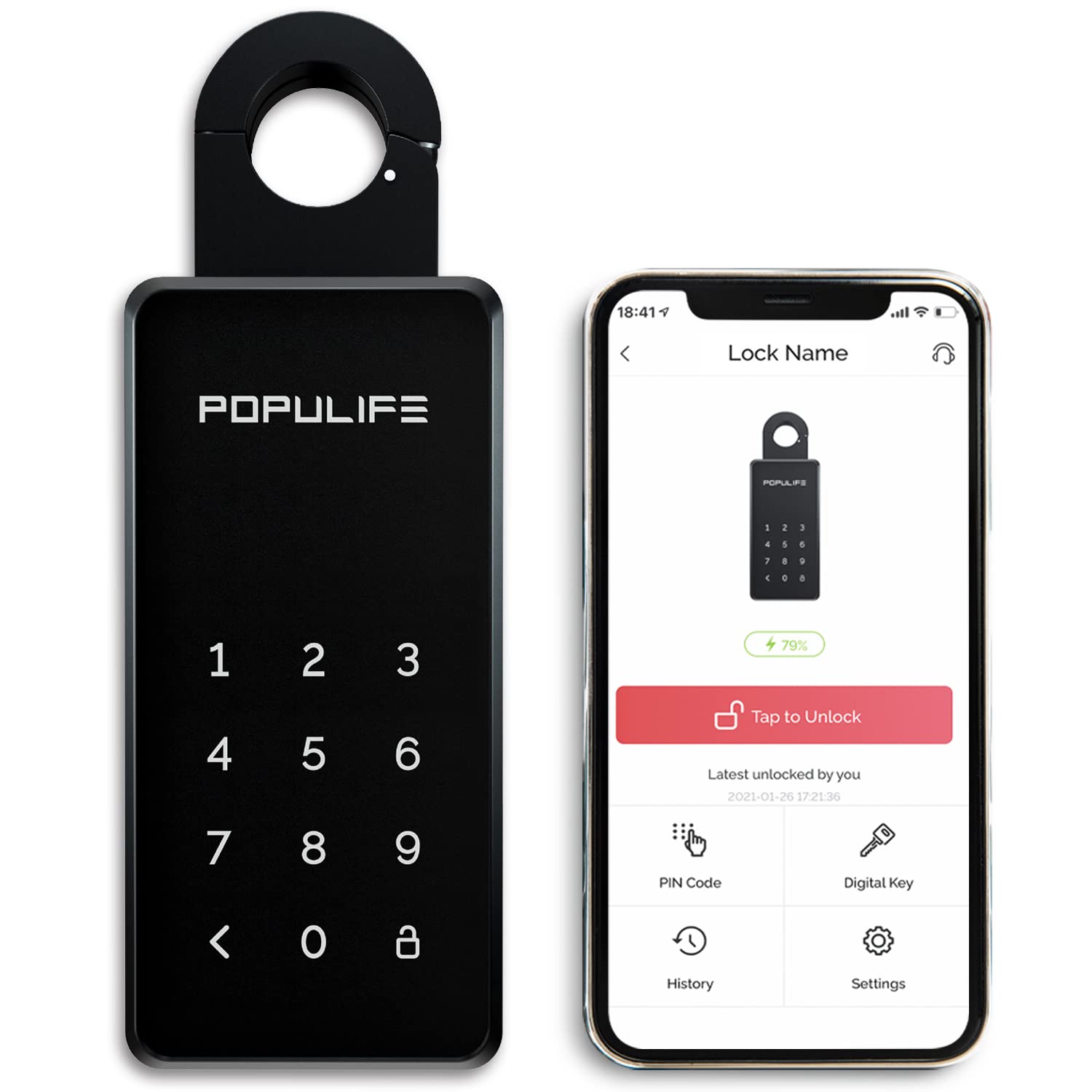 Amazon.co.jp: Populife (ポピュライフ) キーボックス IP65 Bluetooth