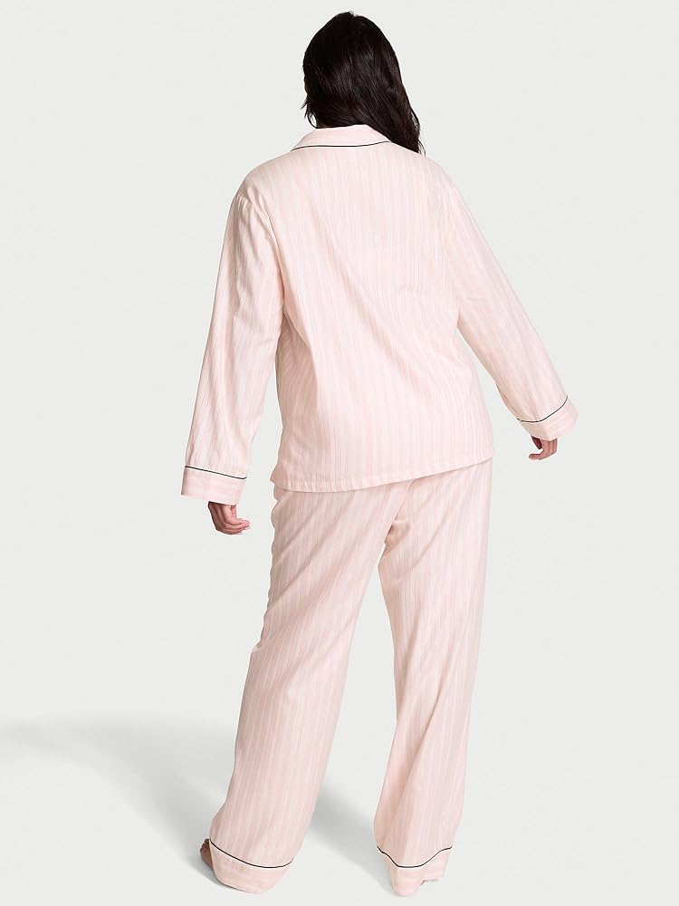 Amazon | Victoria's Secret フランネルパジャマセット、長袖ボタン