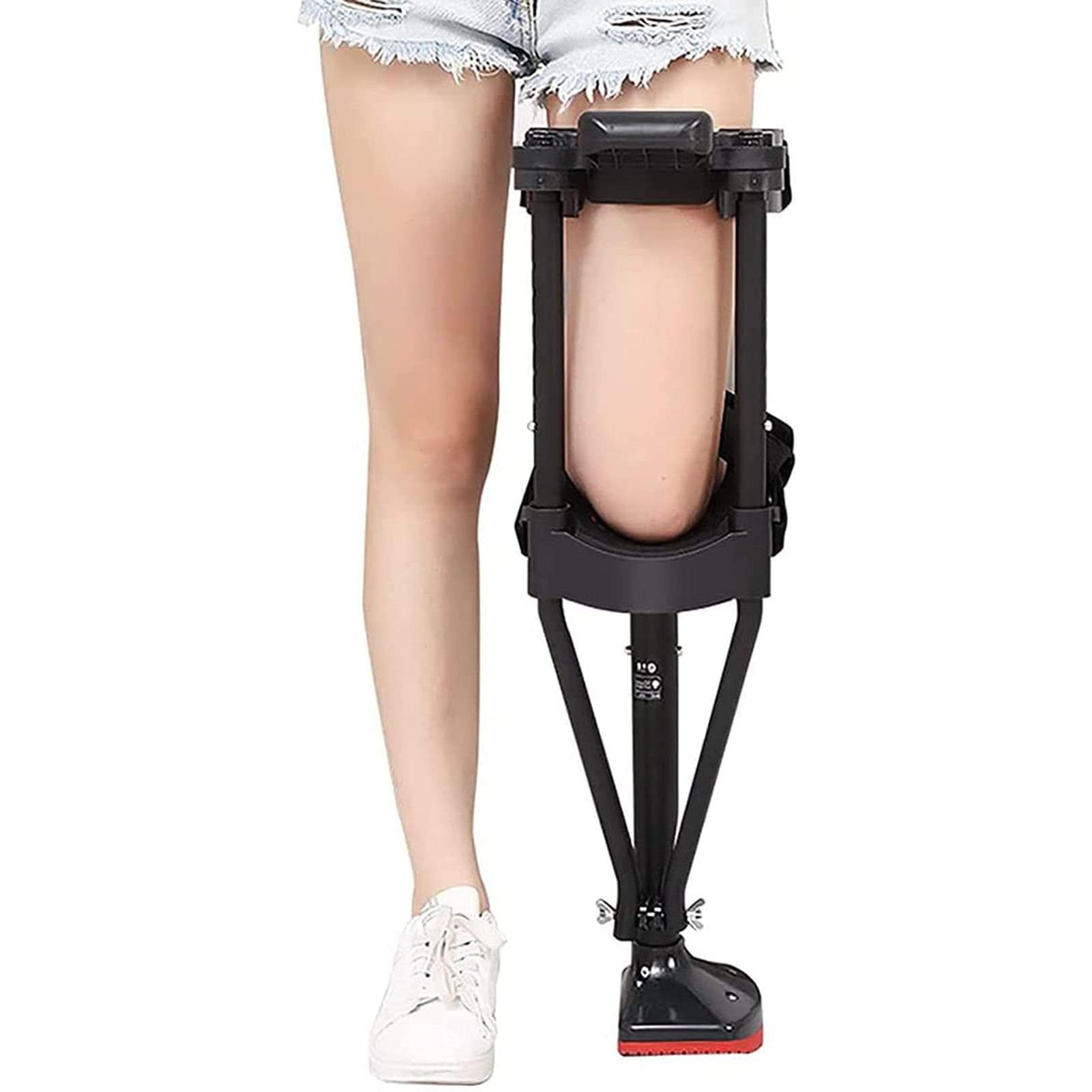 Amazon.co.jp: ハンズフリー松葉杖、歩行補助具、痛みのない膝用松葉杖