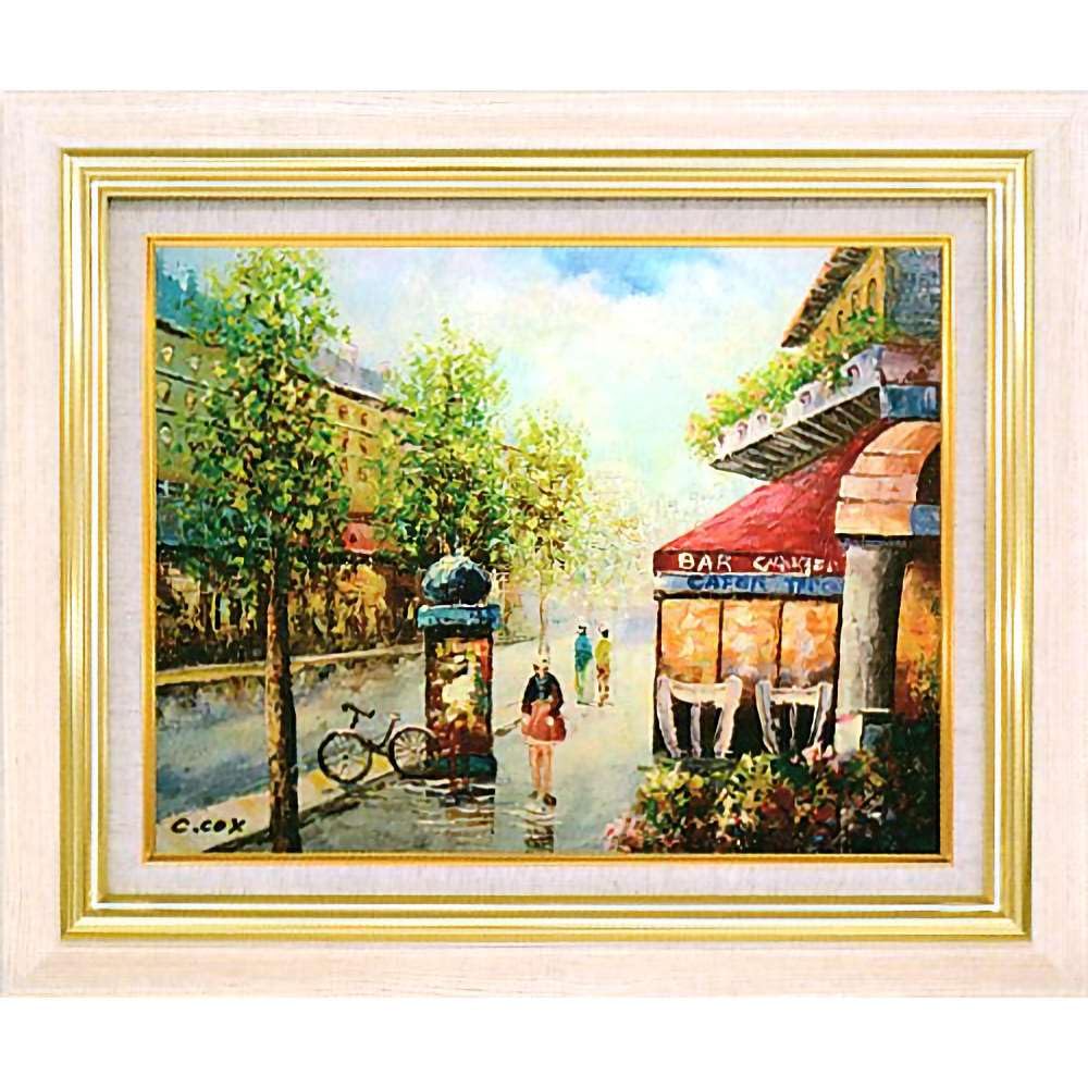 絵画 鍵谷節子 あじさいの花 日本画 サイン入り 落款 絵画 鍵谷節子