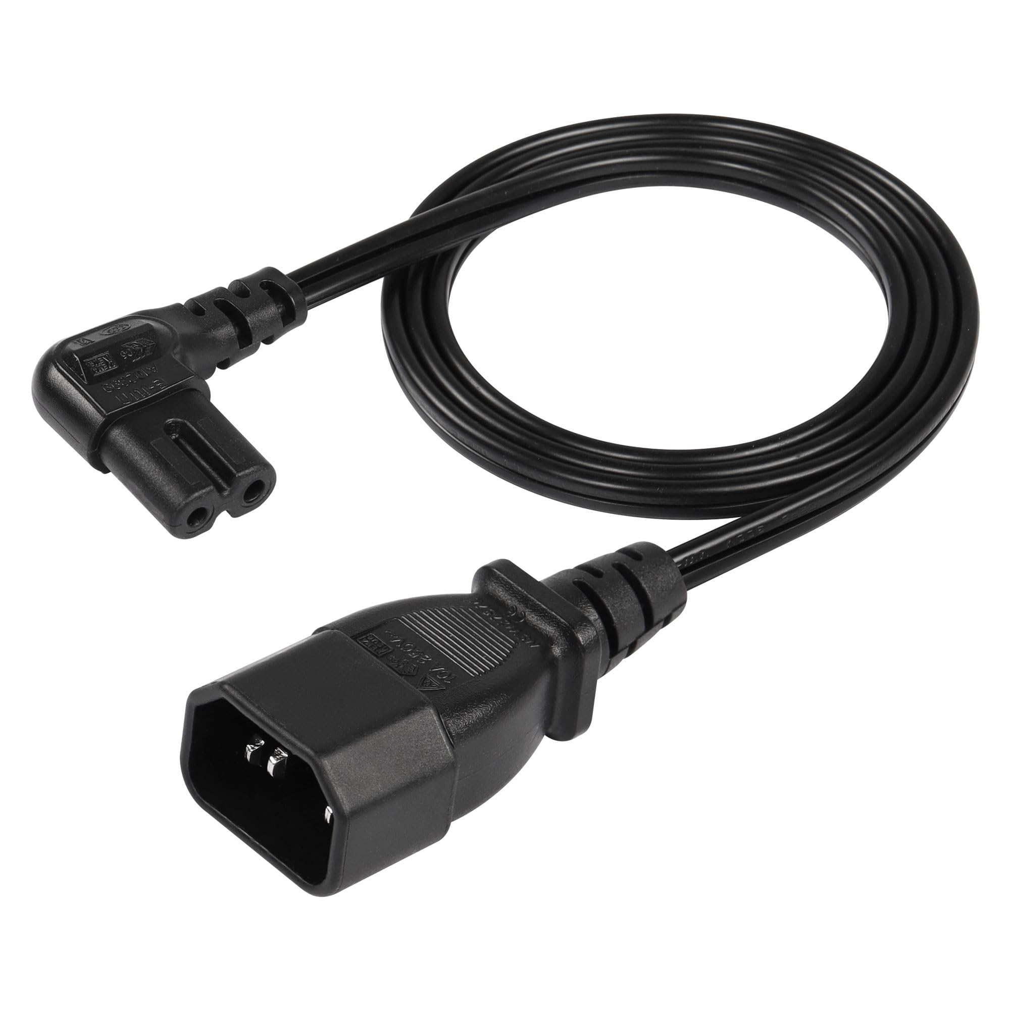 Amazon | CERRXIAN 18AWG IEC 320 C14～C7 ACアダプタケーブル、IEC