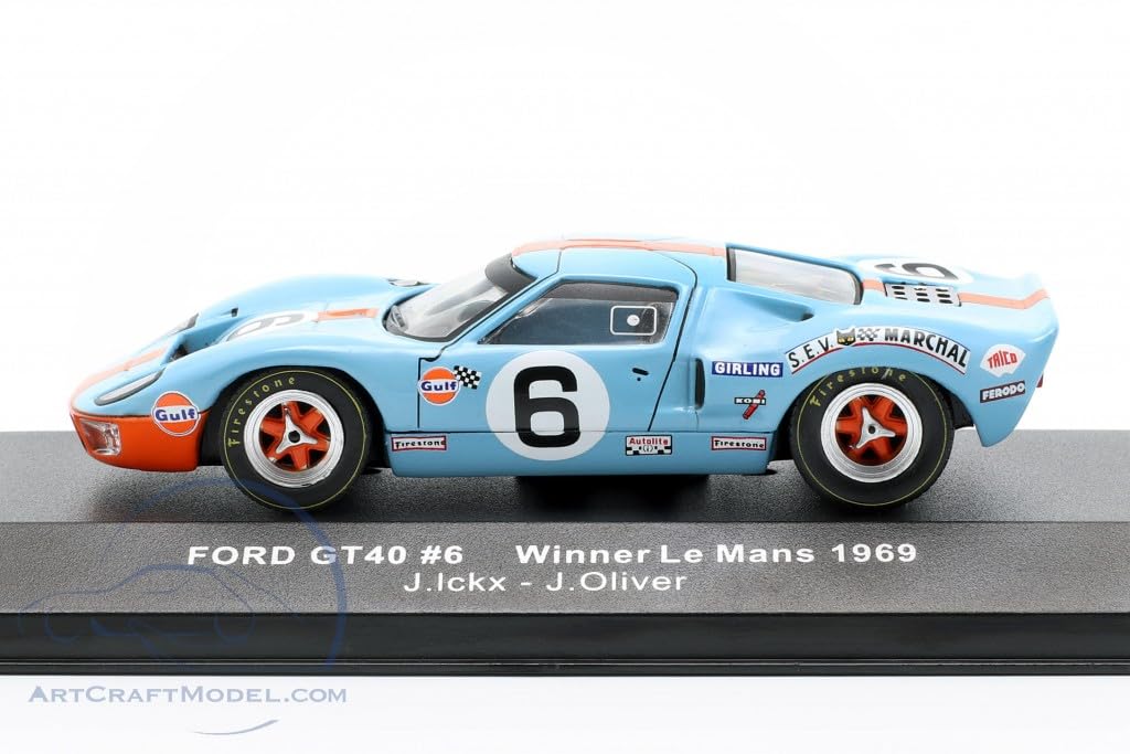 Amazon | イクソ(IXO) ミニカー 1/43 フォード GT40 ガルフ 1969