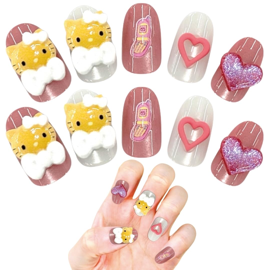 Amazon | サンリオ キャラクター ネイルチップ ハローキティ コギャル