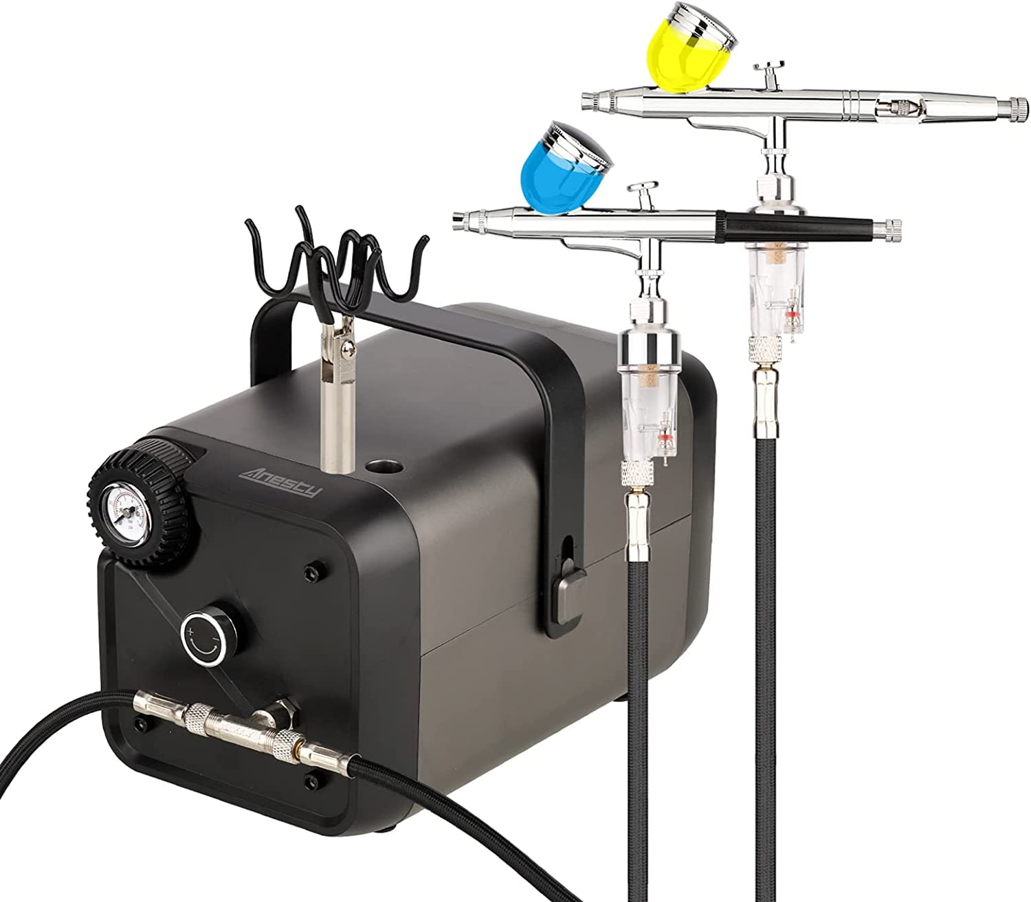 Amazon.co.jp: Anesty AHPBox 2in1 エアブラシ コンプレッサー 素早い