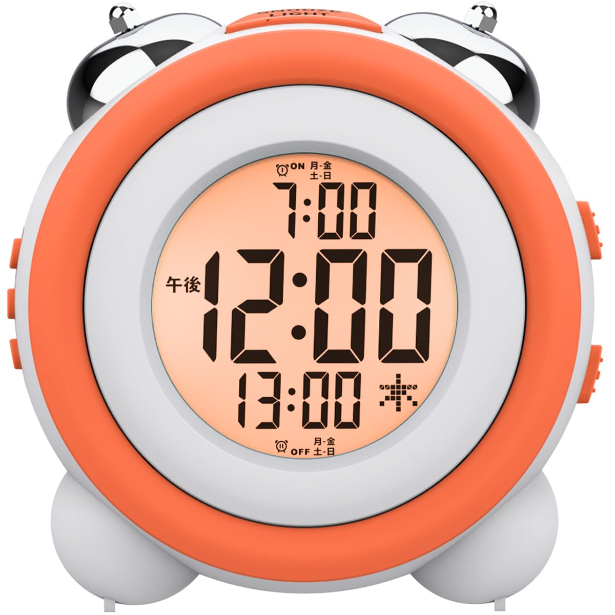 Amazon.co.jp: 目覚まし時計 大音量 光 ベル ダブルアラーム スヌーズ