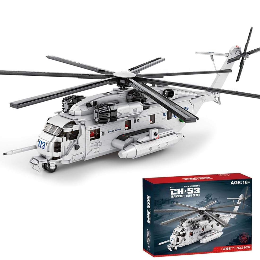 Amazon.com: FULHOLPE CH-53 Sea Stallion Transport Helicopter
