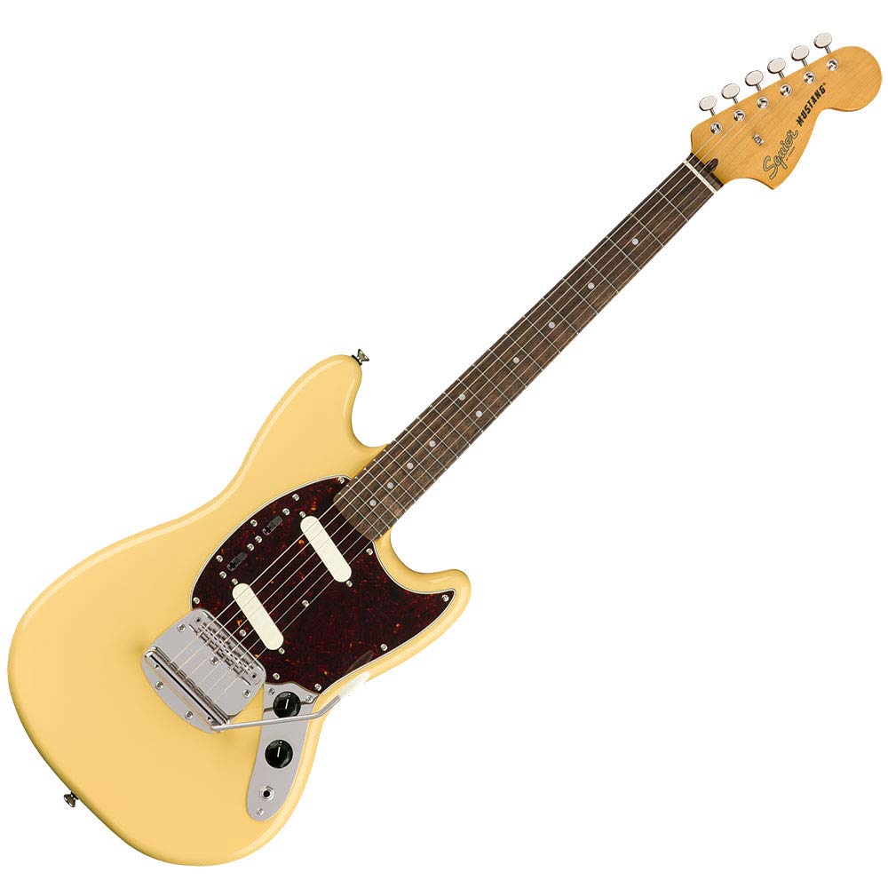 Amazon | Squier by Fender Classic Vibe '60s Mustang, Vintage White