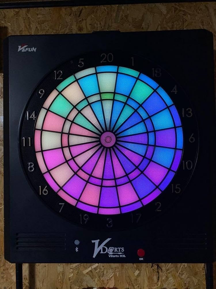 Amazon.co.jp: V-FUN VDARTS H3L LEDダーツボード スタンドセット : ホビー