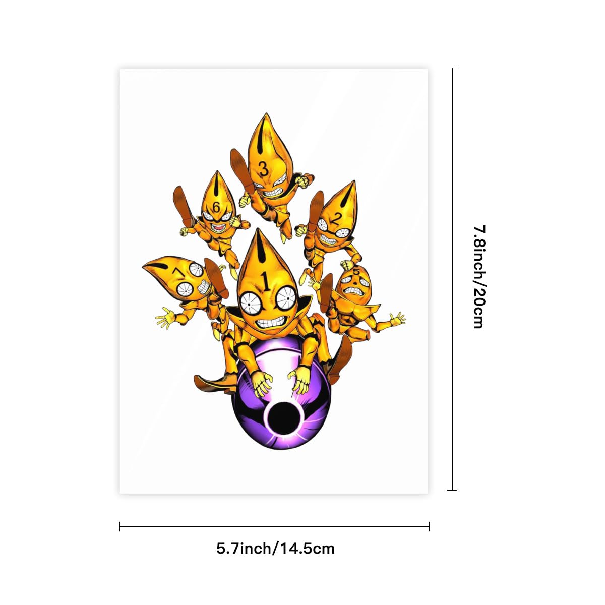 Amazon.co.jp: ジョジョの奇妙な冒険 ミスタ 1枚 クリスタルステッカー