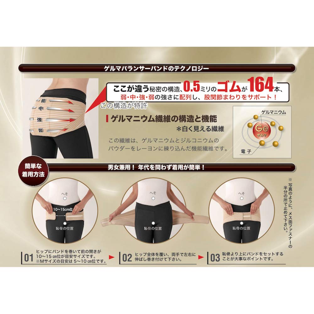 Amazon.co.jp: ヘルスパワー ゲルマバランサーバンド GBH-M Mサイズ