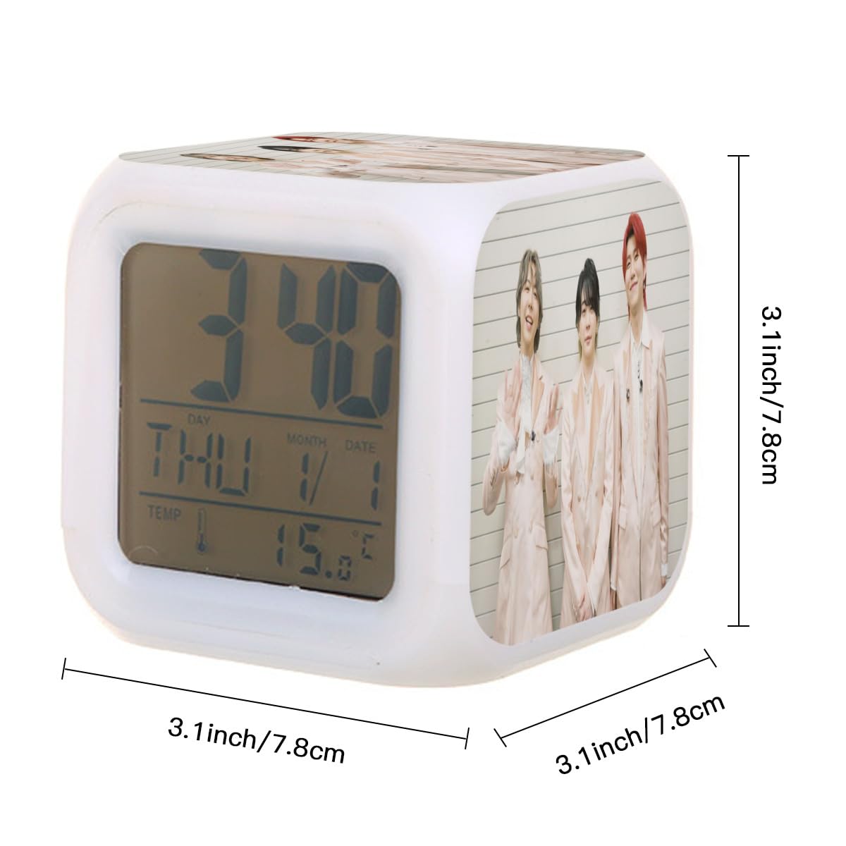 Amazon.co.jp: ミセス グリーン アップル 大森元貴80 目覚まし時計