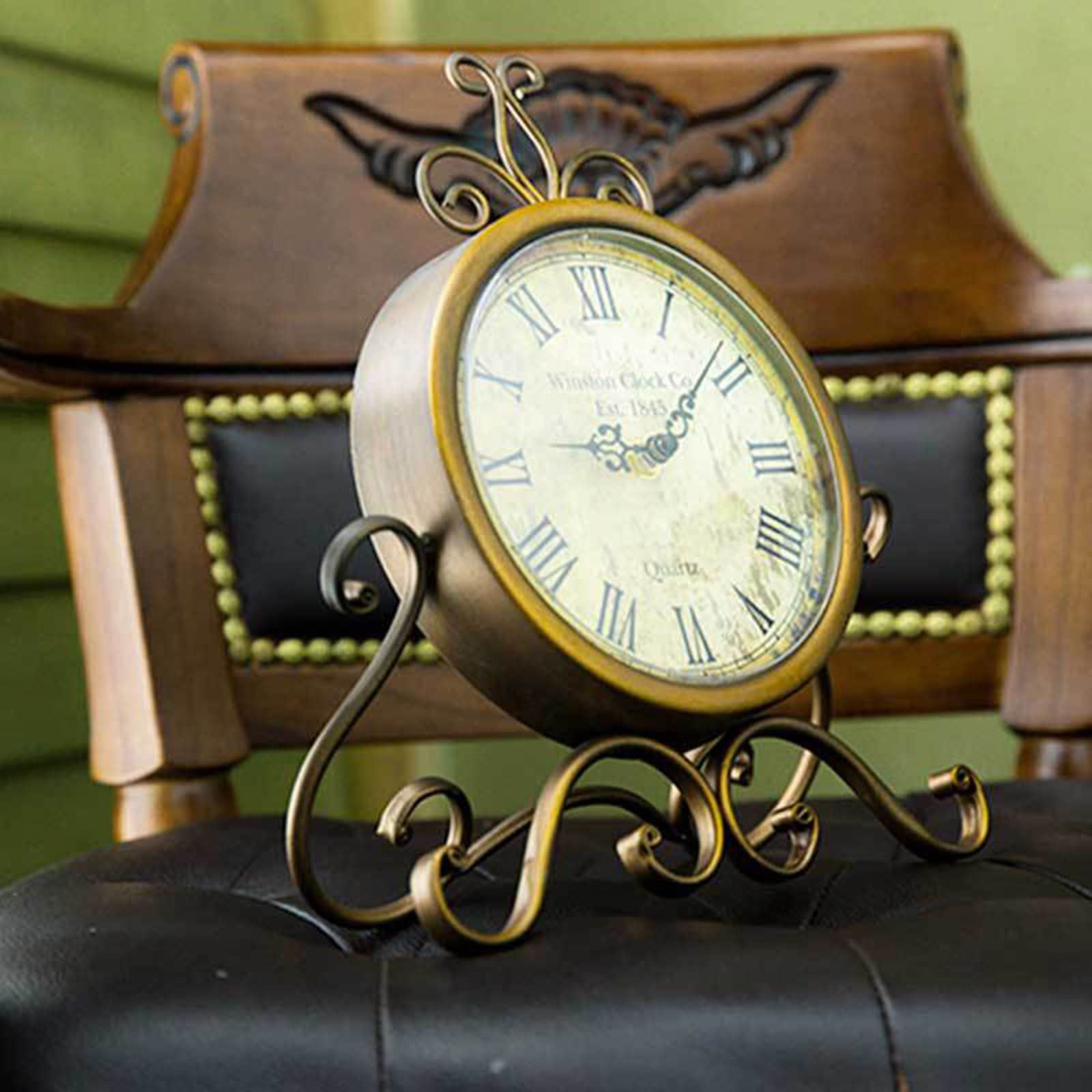 Amazon.co.jp: クロック 置き時計 アナログ レトロ アンティーク