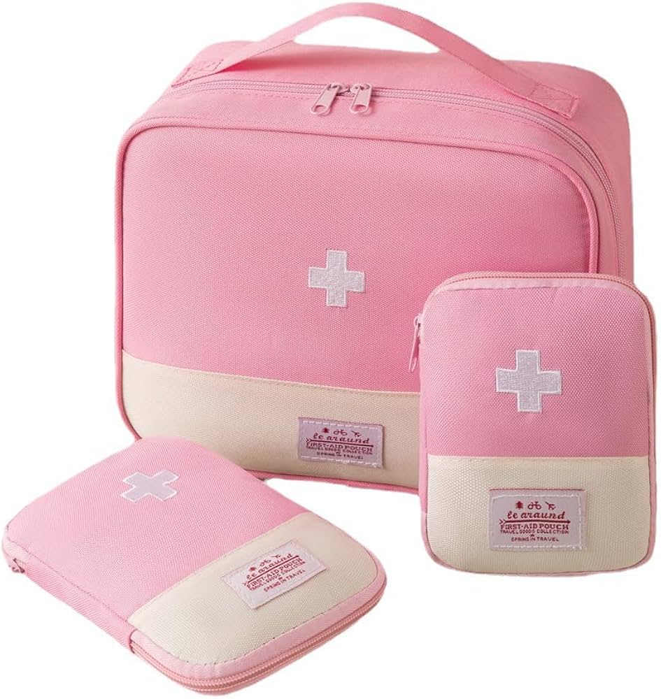 Amazon.co.jp: ピンクのミニ救急バッグ - 耐磨耗の応急処置キット