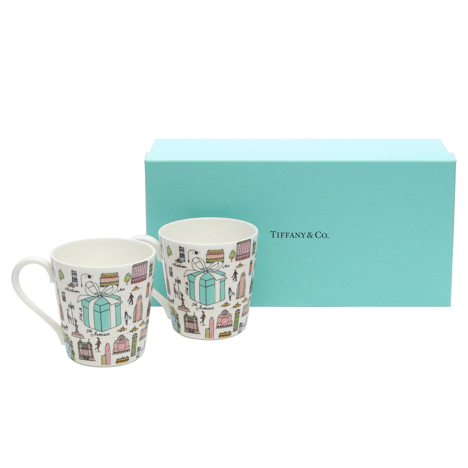 Amazon.co.jp: Tiffany Tiffany & Co Mug, Pair Cups, 5TH Avenue