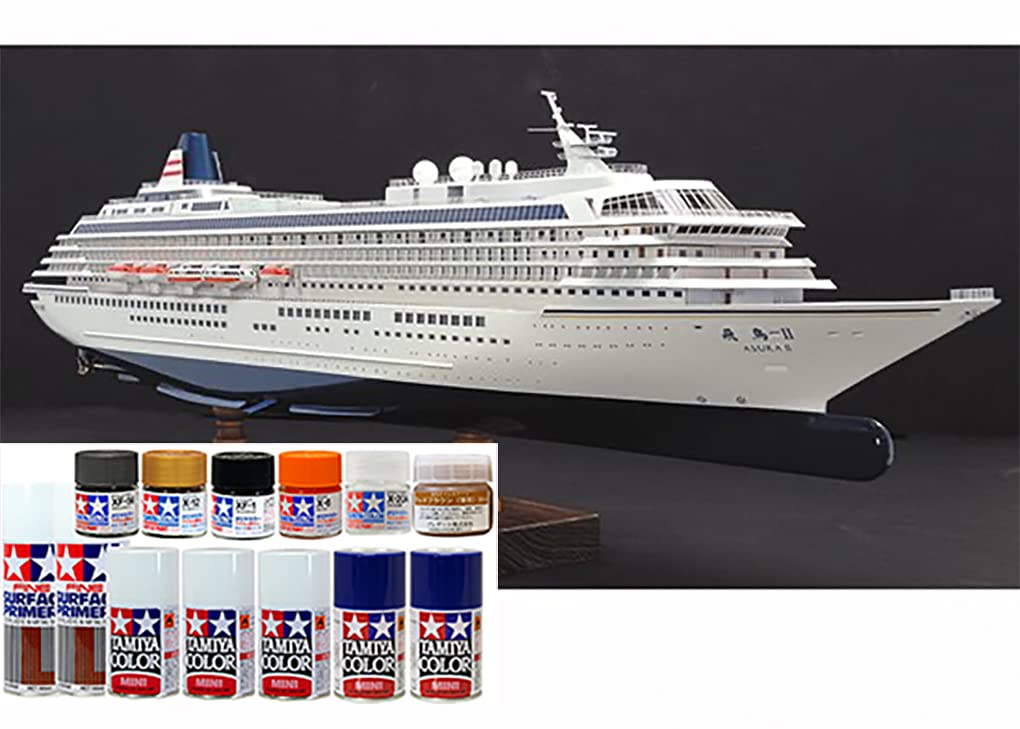 Amazon | ウッディジョー/木製帆船模型 1/350飛鳥II＋塗料セット