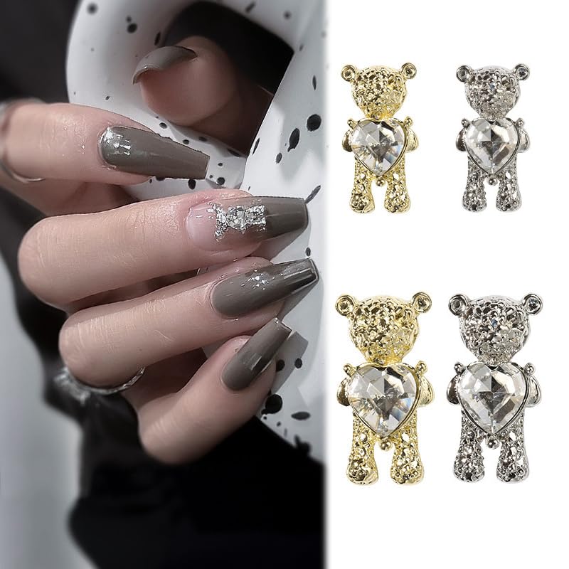 Amazon.co.jp: ネイルパーツ ネイルグリッター クマ セット ネイル