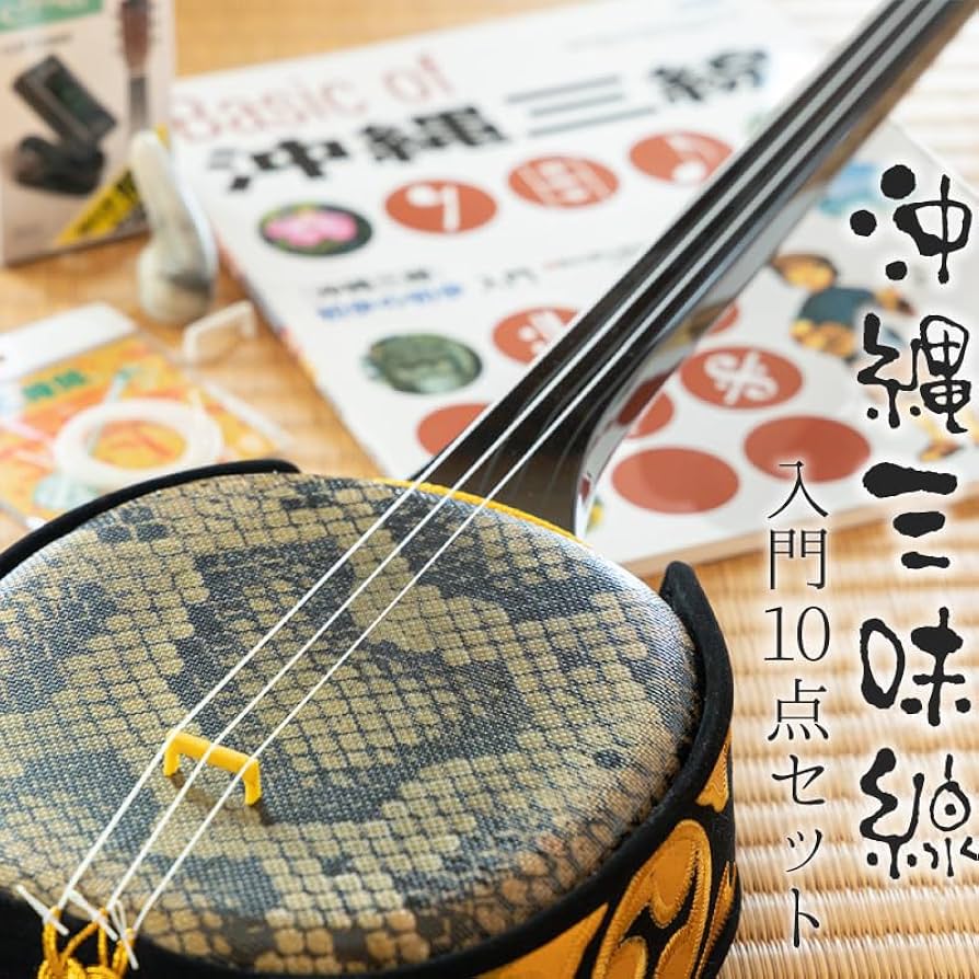 Amazon.co.jp: 三線 沖縄三味線 入門者向け10点セット チューナー