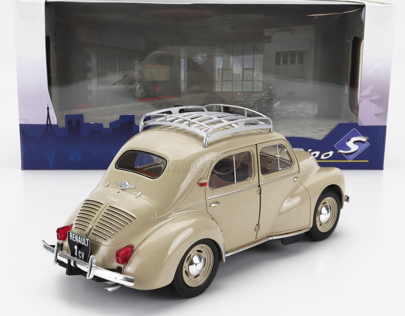 Amazon | ソリド 1/18 ルノー 4CV 1956 ベージュ SOLIDO RENAULT 4CV