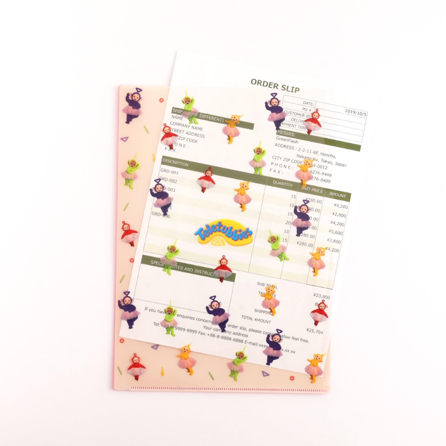 Amazon.co.jp: テレタビーズ A4ポケットクリアファイル Skirt TLL-020